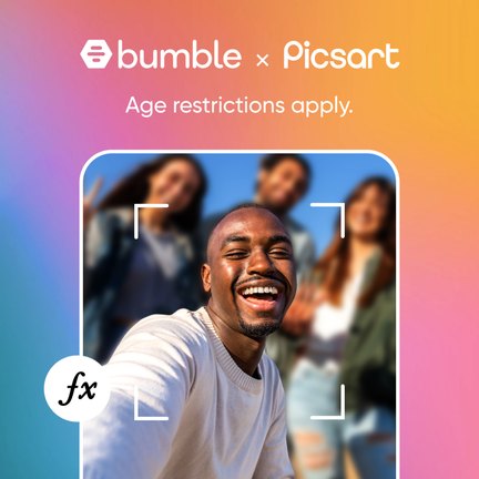 Bumble x Picsart social post